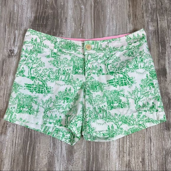 Lilly Pulitzer Pants - Lilly Pulitzer Spring Fever Toile Callahan Shorts 6
